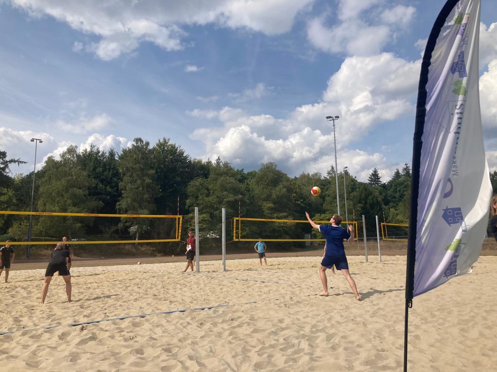 Beachvolleybal actie